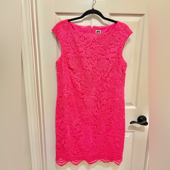 Anne Klein Dresses & Skirts - Anne Klein Fuchsia Sleeveless Sheath Dress